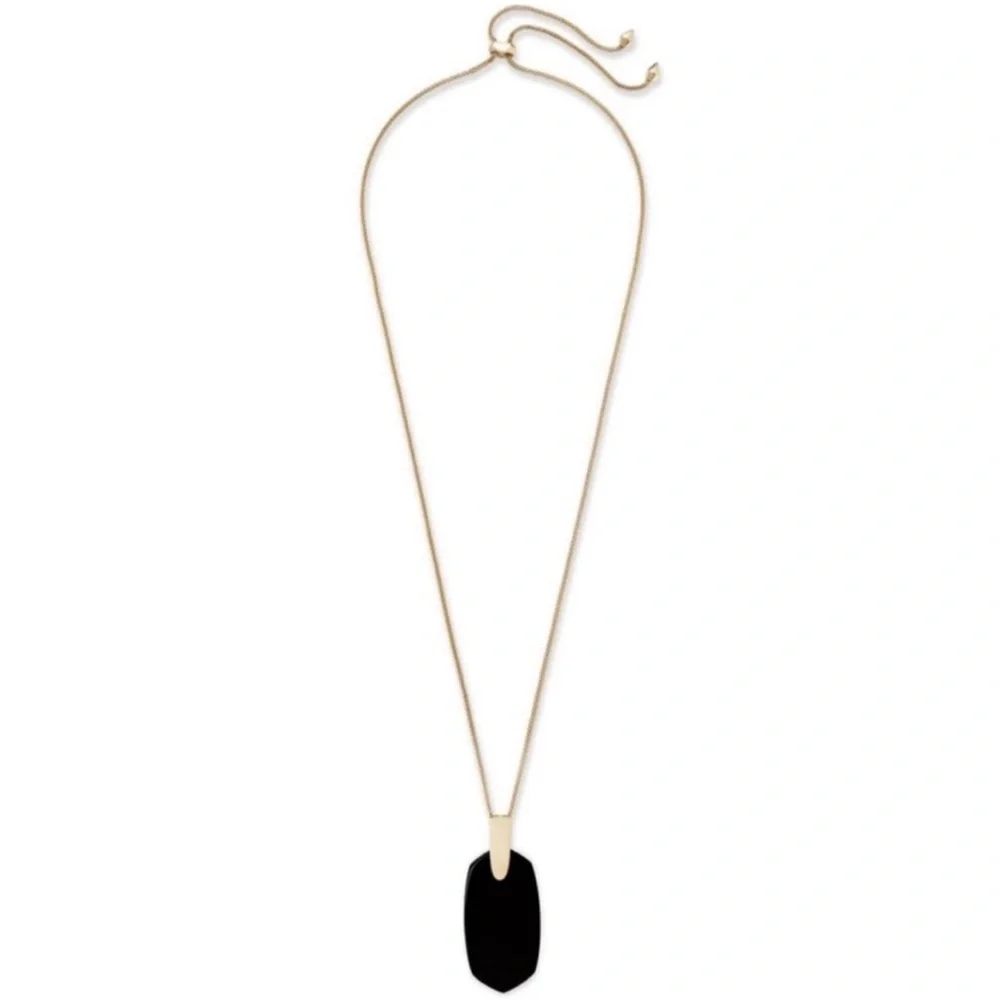 Kendra Scott Inez Necklace in Black Opaque